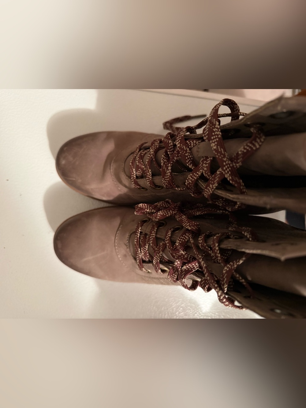 Sorel Women's Brown Lace-Up Wedge Ankle Boots - Picture 3 of 3
